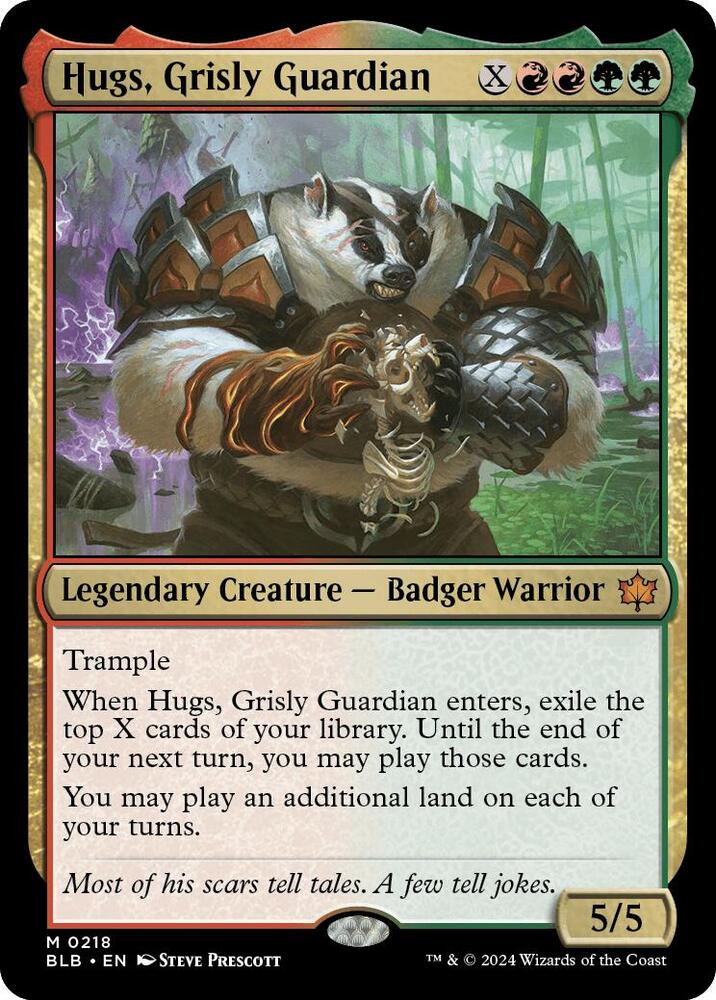 Hugs, Grisly Guardian card image