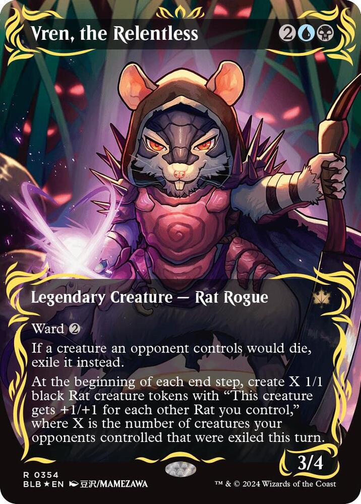 Vren, the Relentless (Borderless) (Raised Foil) card image