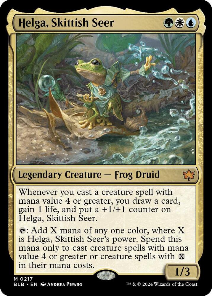 Helga, Skittish Seer card image
