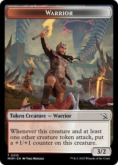 Warrior // Phyrexian Hydra (0012) Double-Sided Token card image
