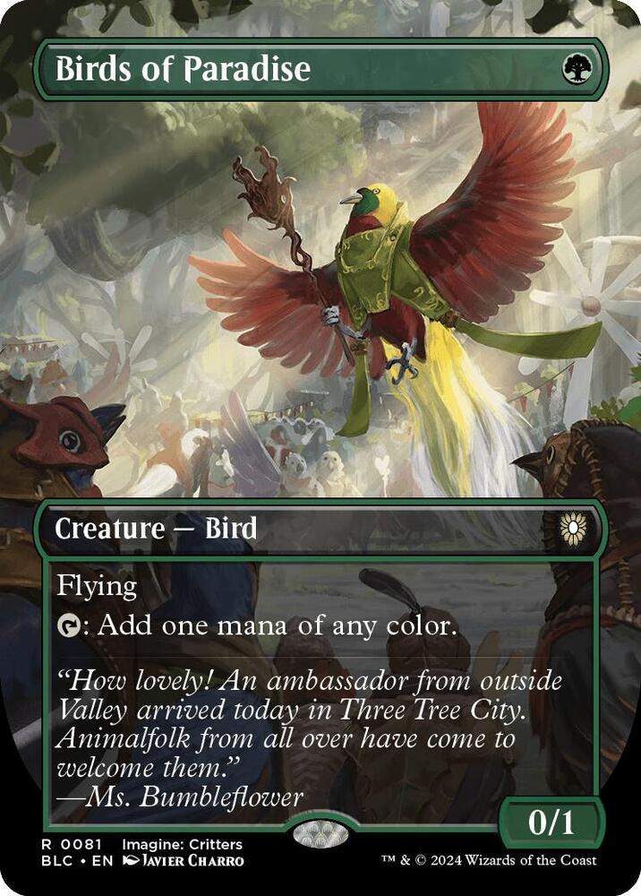 Birds of Paradise (Borderless) card image