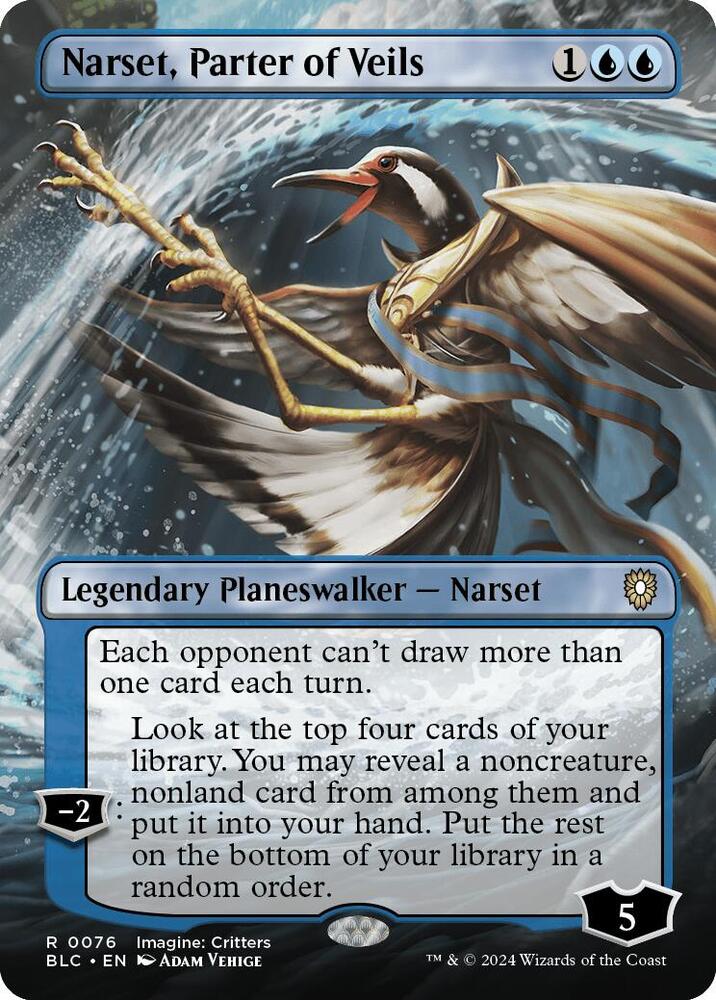 Narset, Parter of Veils (Borderless) card image