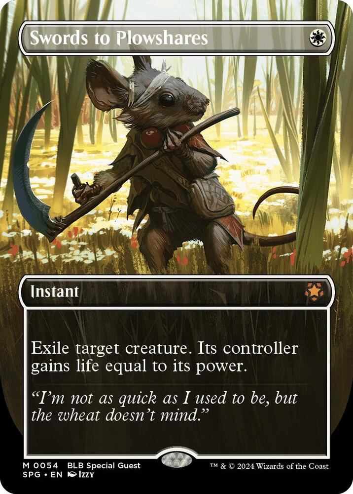 Swords to Plowshares (Borderless) card image