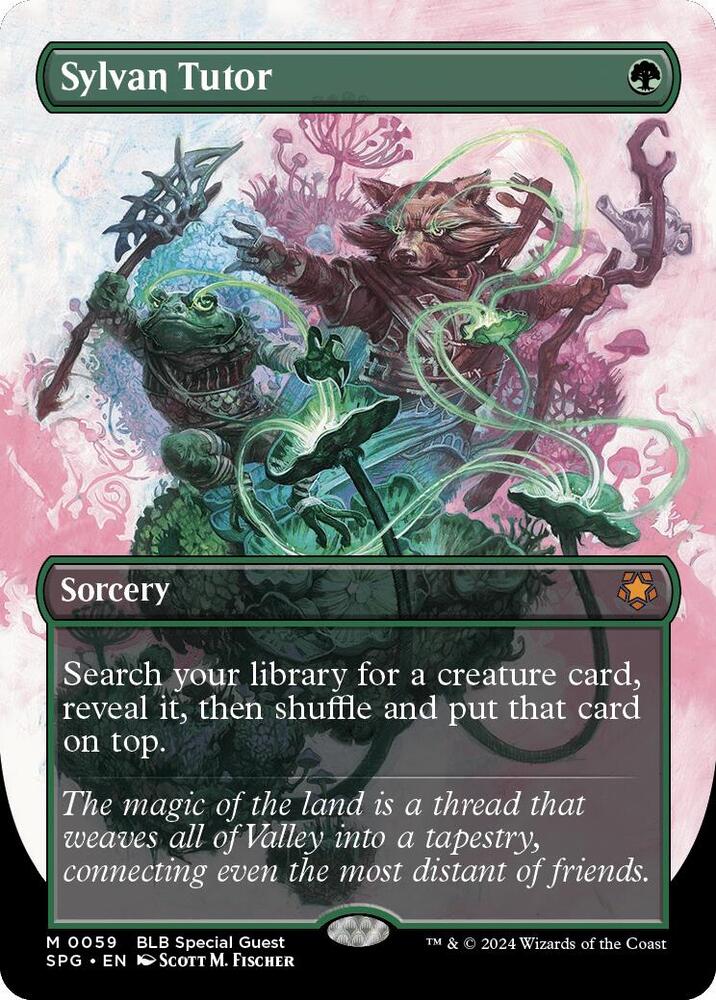 Sylvan Tutor (Borderless) card image