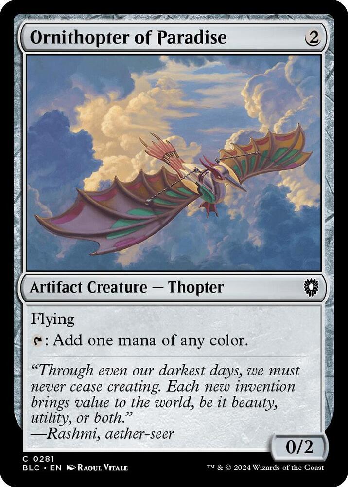 Ornithopter of Paradise card image