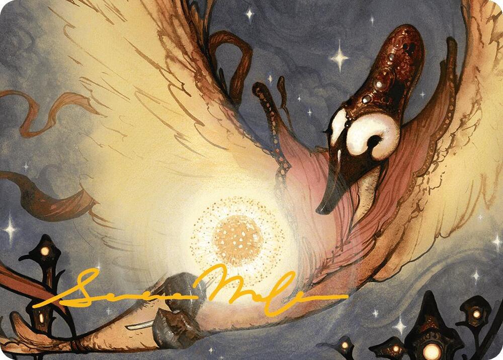 Salvation Swan Art Card (Gold-Stamped Signature) card image