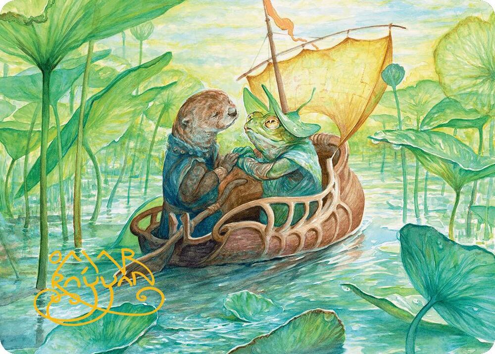 Run Away Together Art Card (Gold-Stamped Signature) card image