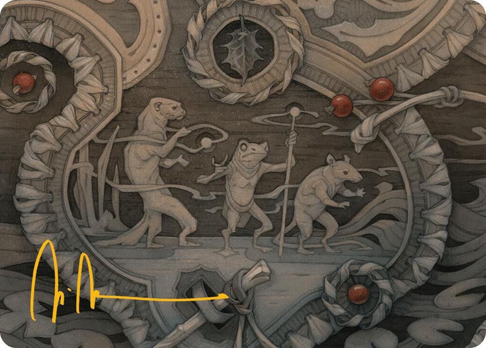 Season of Weaving Art Card (Gold-Stamped Signature) card image