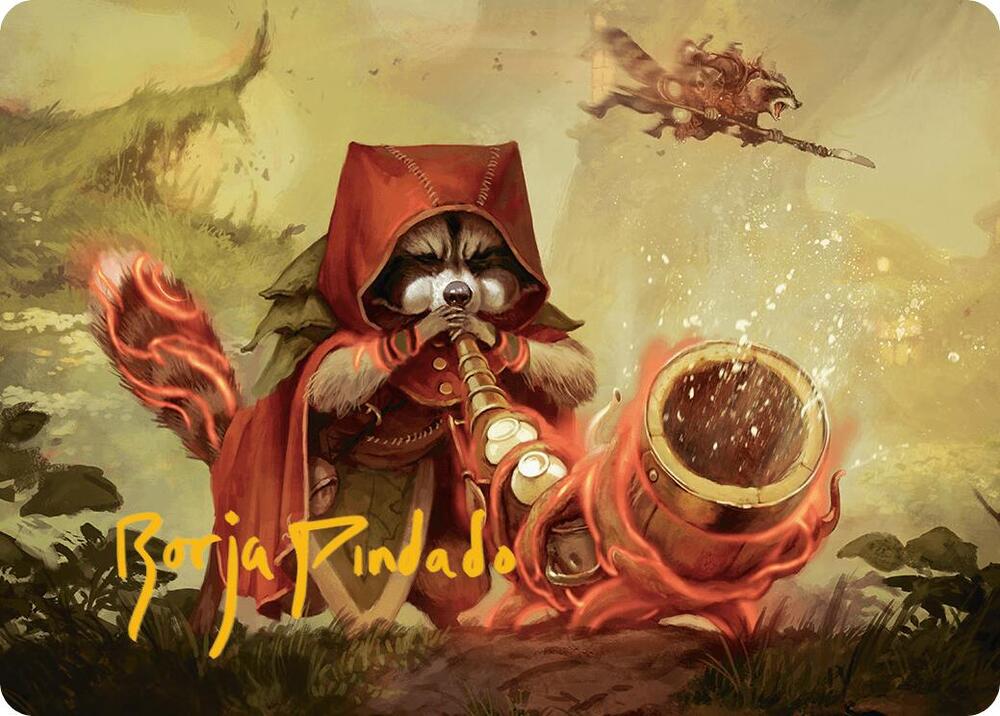 Raccoon Rallier Art Card (Gold-Stamped Signature) card image