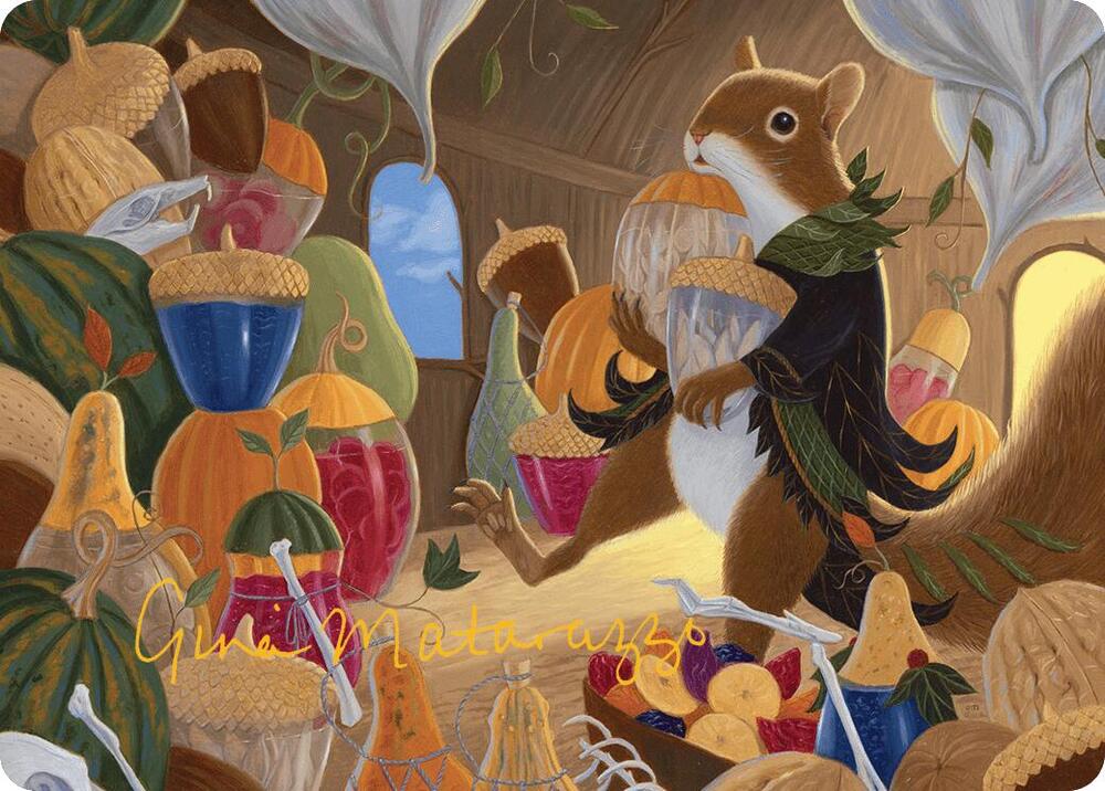 Stocking the Pantry Art Card (Gold-Stamped Signature) card image