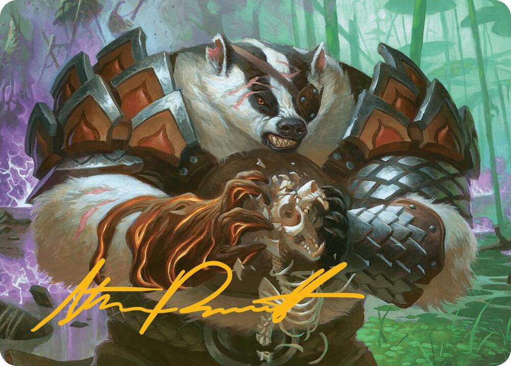 Hugs, Grisly Guardian Art Card (Gold-Stamped Signature) card image