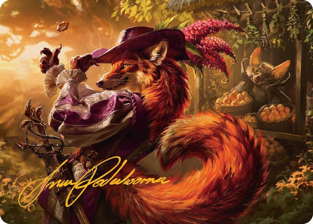 Mr. Foxglove Art Card (Gold-Stamped Signature) card image