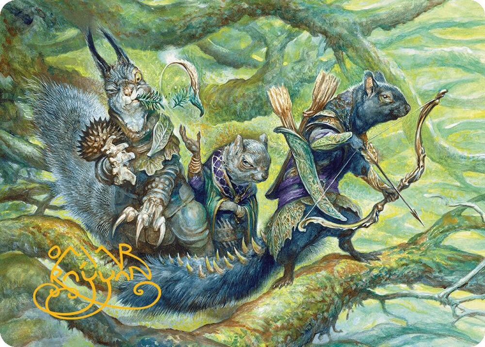 The Odd Acorn Gang Art Card (Gold-Stamped Signature) card image