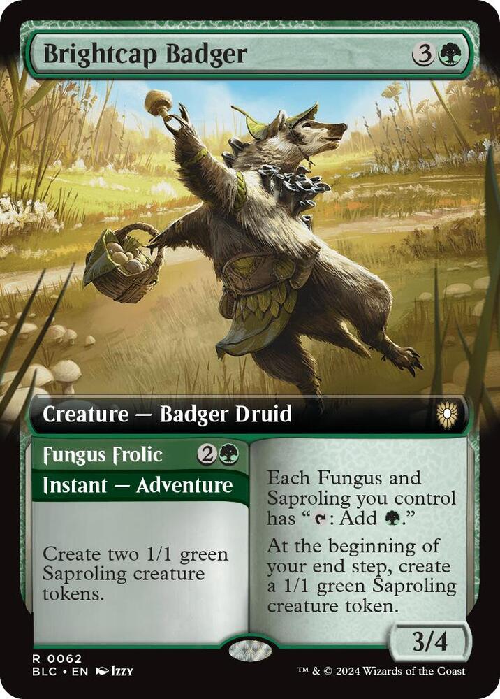 Brightcap Badger (Extended Art) card image