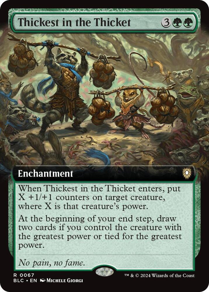 Thickest in the Thicket (Extended Art) card image