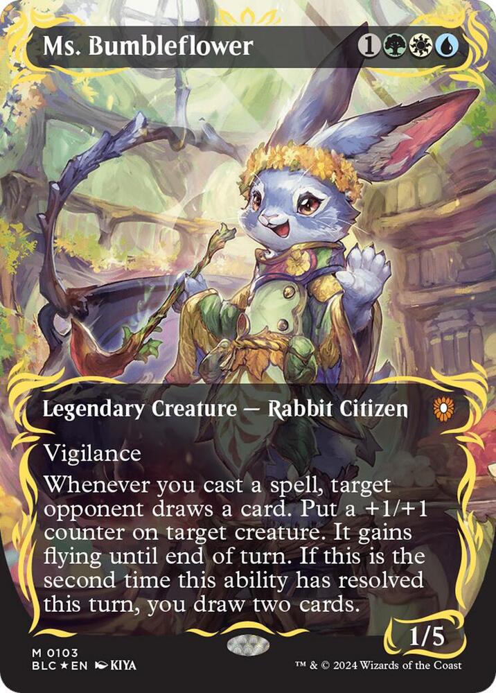 Ms. Bumbleflower (Borderless) (Raised Foil) card image