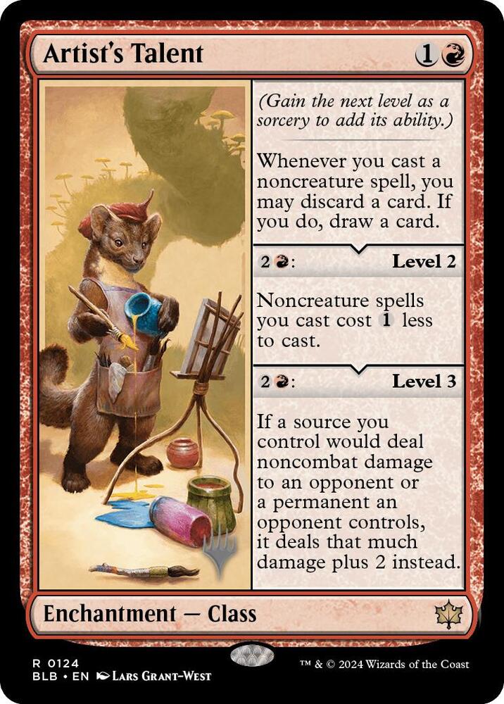 Artist's Talent card image