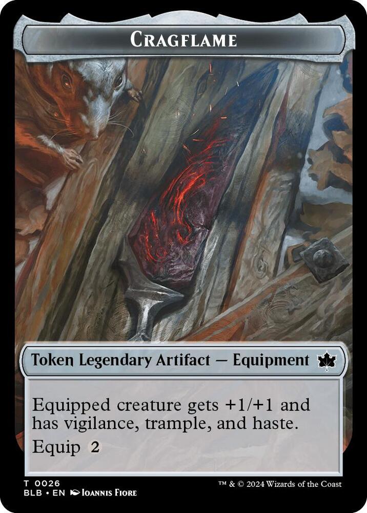 Cragflame // Starscape Cleric Double-Sided Token card image