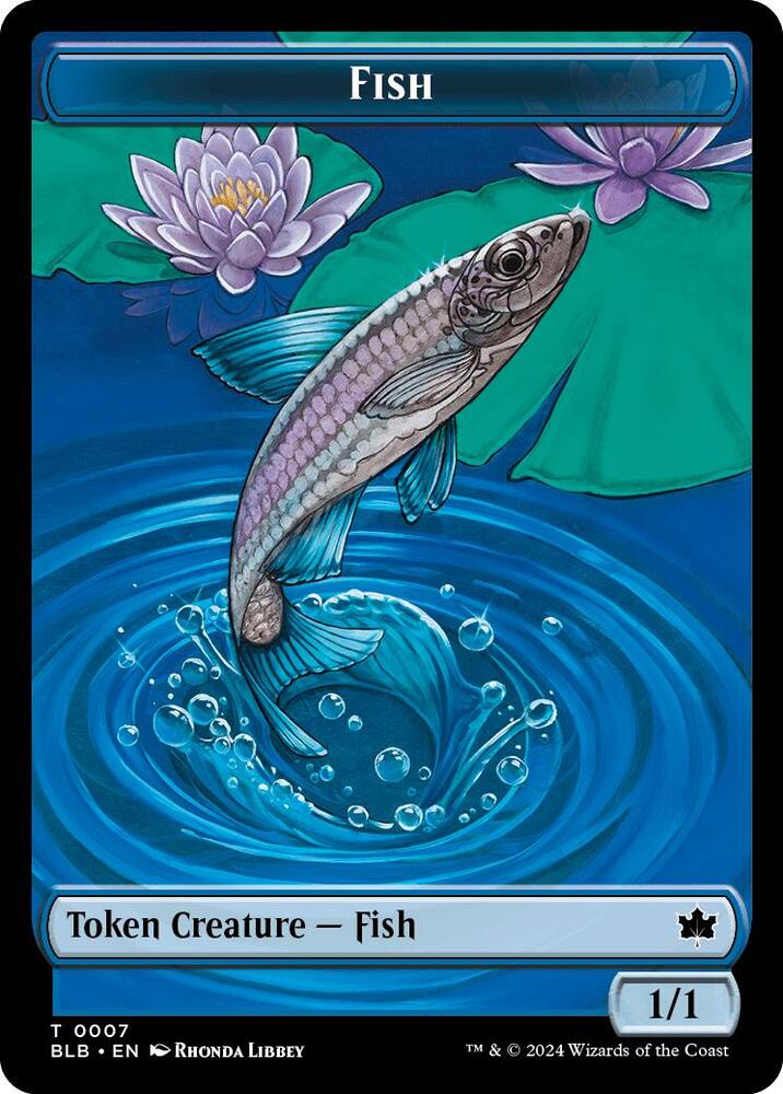 Fish // Warren Warleader Double-Sided Token card image