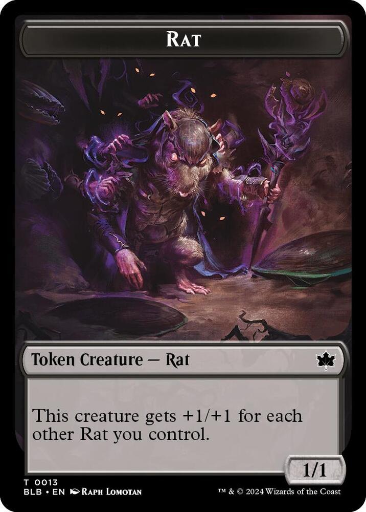 Rat // Splash Lasher Double-Sided Token card image