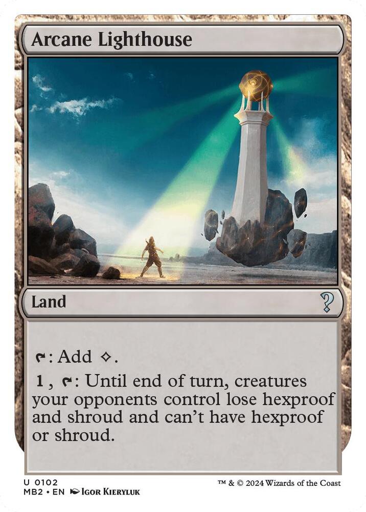Arcane Lighthouse (White Border) card image