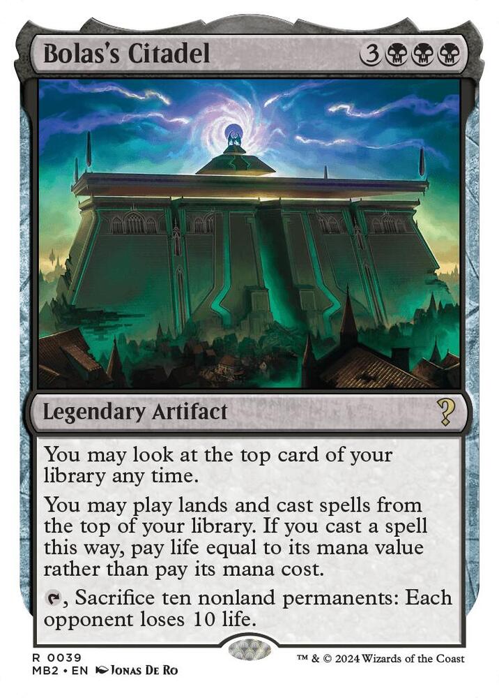 Bolas's Citadel (White Border) card image