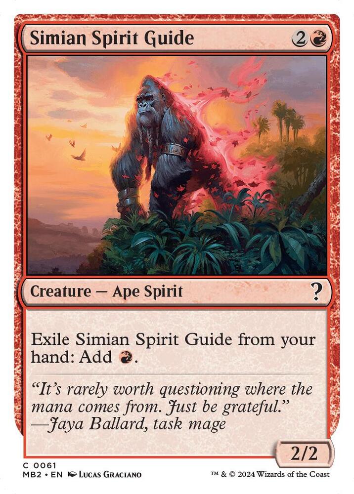 Simian Spirit Guide (White Border) card image