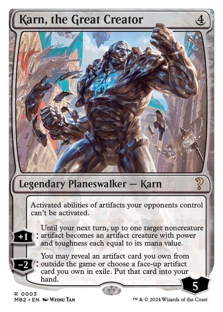 Karn, the Great Creator (White Border) card image