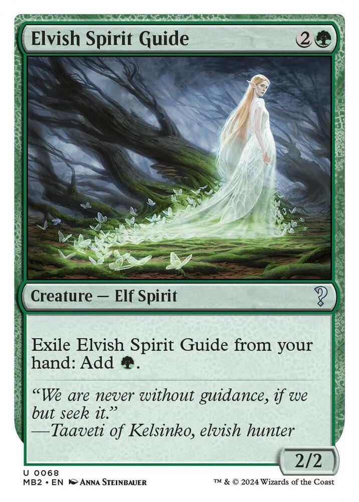 Elvish Spirit Guide (White Border) card image
