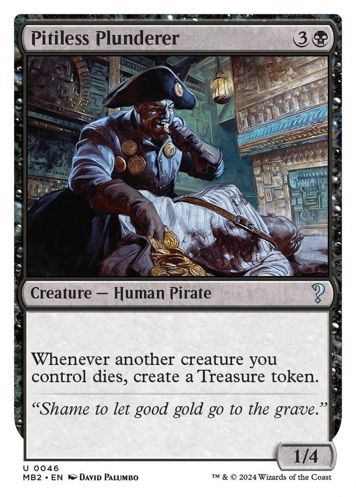 Pitiless Plunderer (White Border) card image