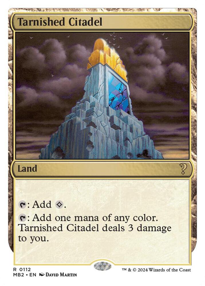 Tarnished Citadel (White Border) card image