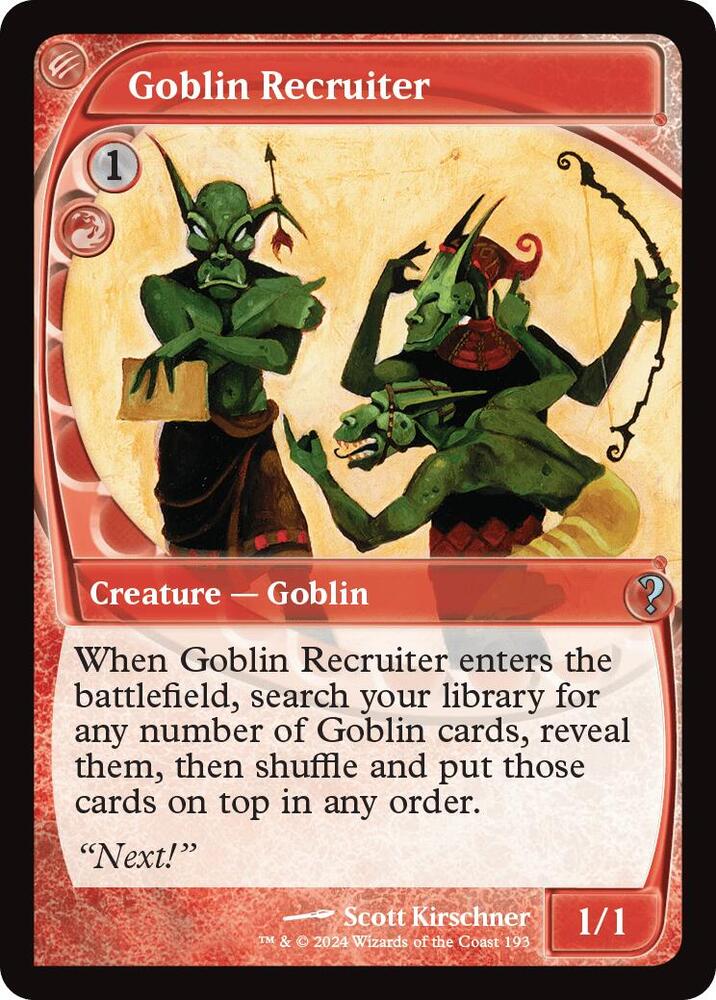 Goblin Recruiter (Future Sight) card image