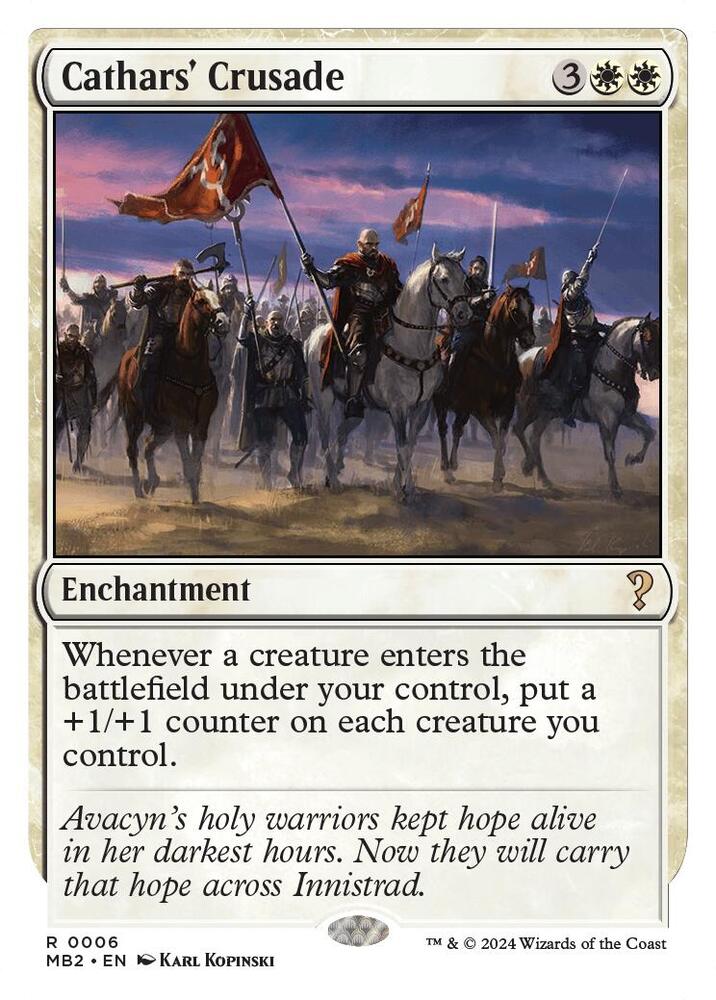 Cathars' Crusade (White Border) card image