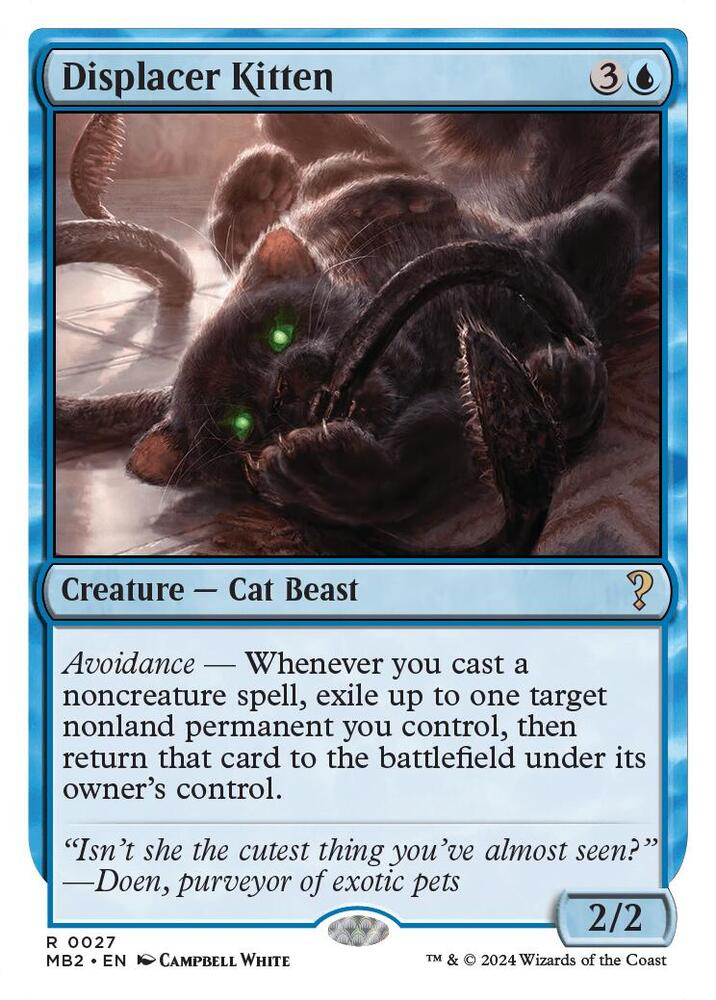 Displacer Kitten (White Border) card image