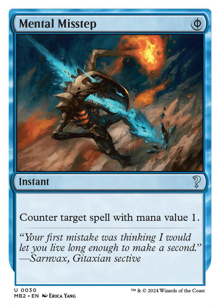 Mental Misstep (White Border) card image