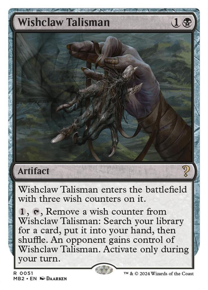 Wishclaw Talisman (White Border) card image