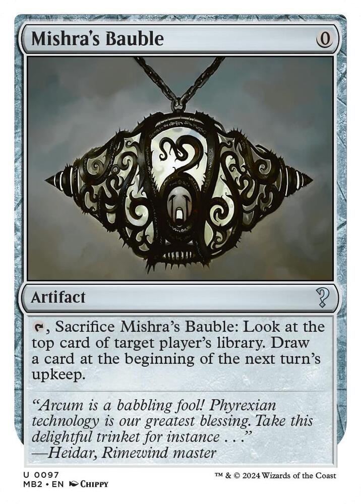 Mishra's Bauble (White Border) card image