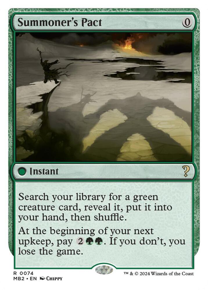 Summoner's Pact (White Border) card image
