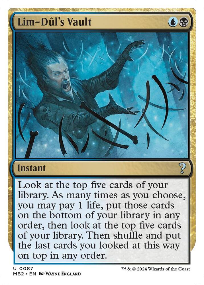 Lim-Dul's Vault (White Border) card image