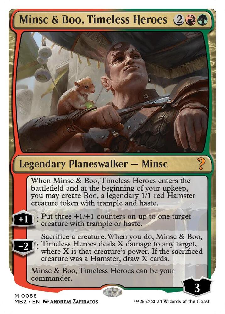 Minsc & Boo, Timeless Heroes (White Border) card image