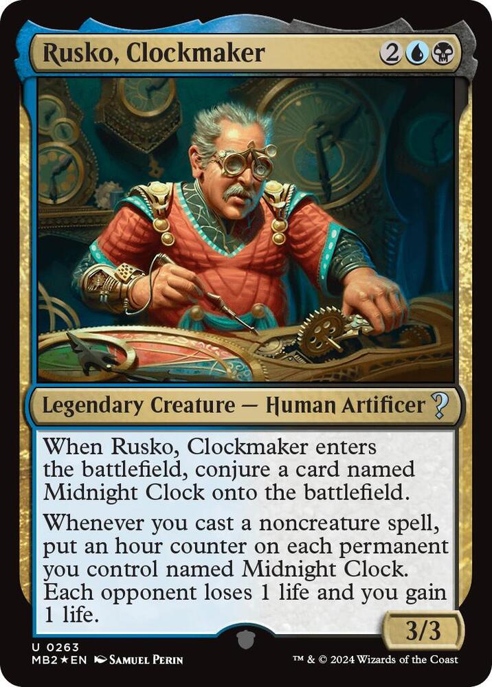 Rusko, Clockmaker card image