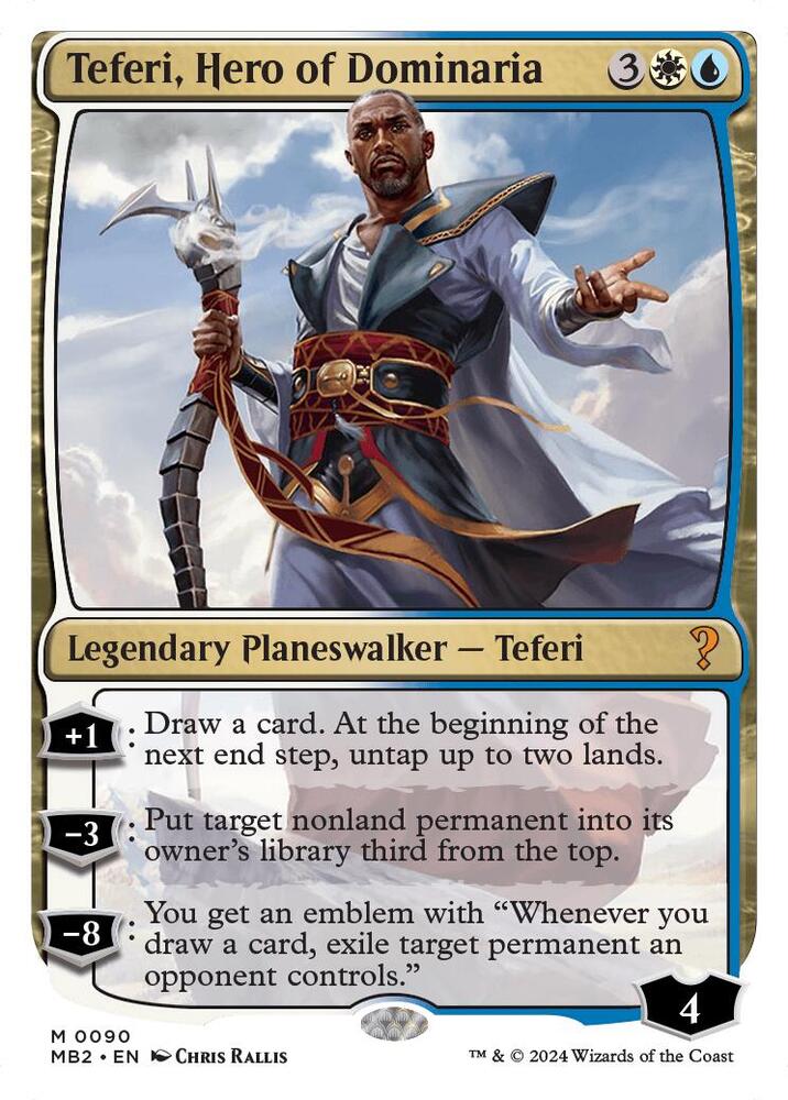 Teferi, Hero of Dominaria (White Border) card image