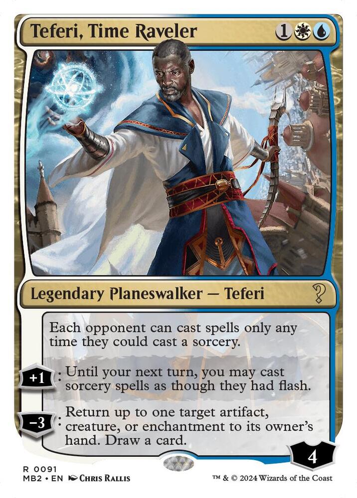 Teferi, Time Raveler (White Border) card image