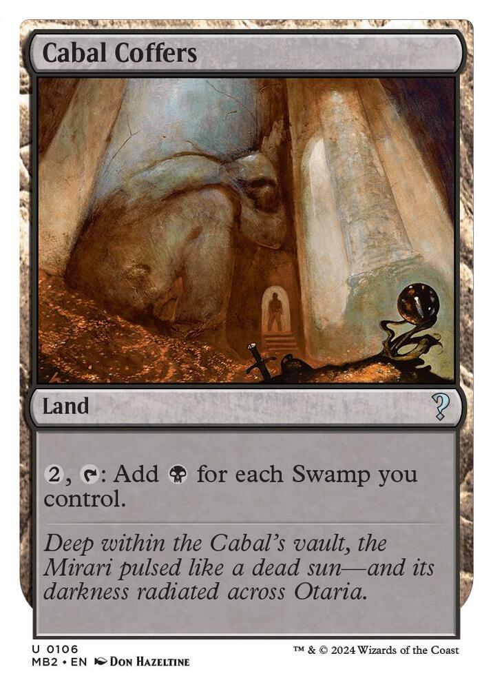 Cabal Coffers (White Border) card image