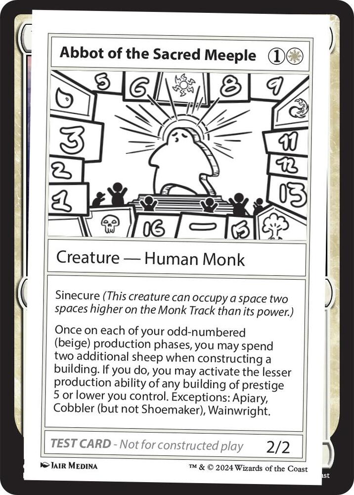 Abbot of the Sacred Meeple card image
