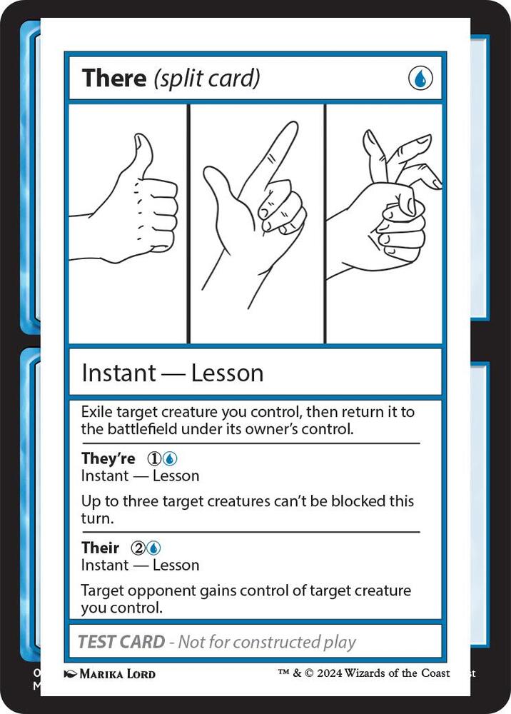 There (split card) card image