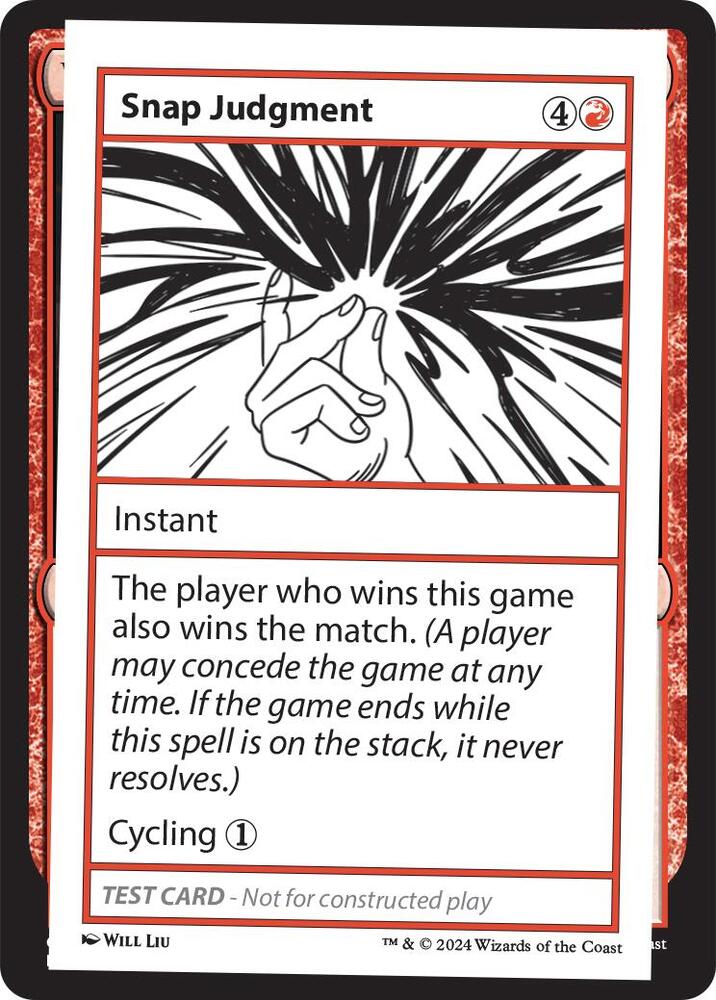 Snap Judgment card image