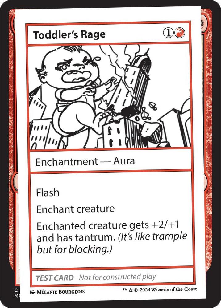Toddler's Rage card image
