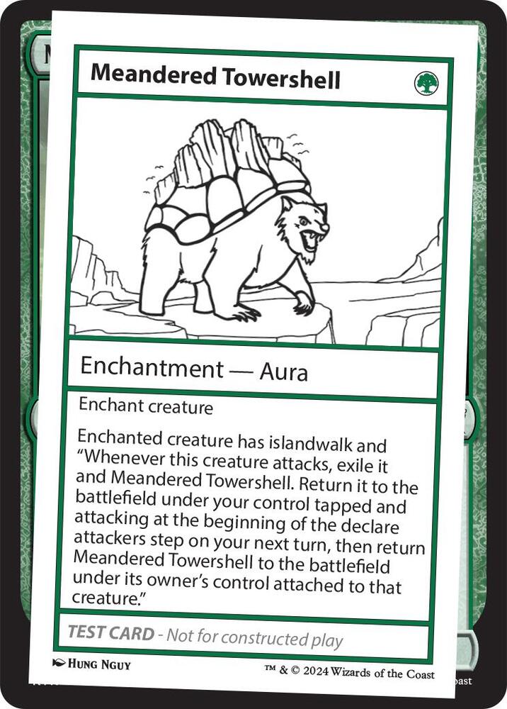 Meandered Towershell card image