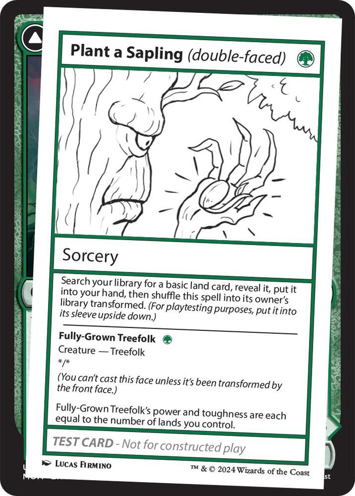 Plant a Sapling (double-faced) card image